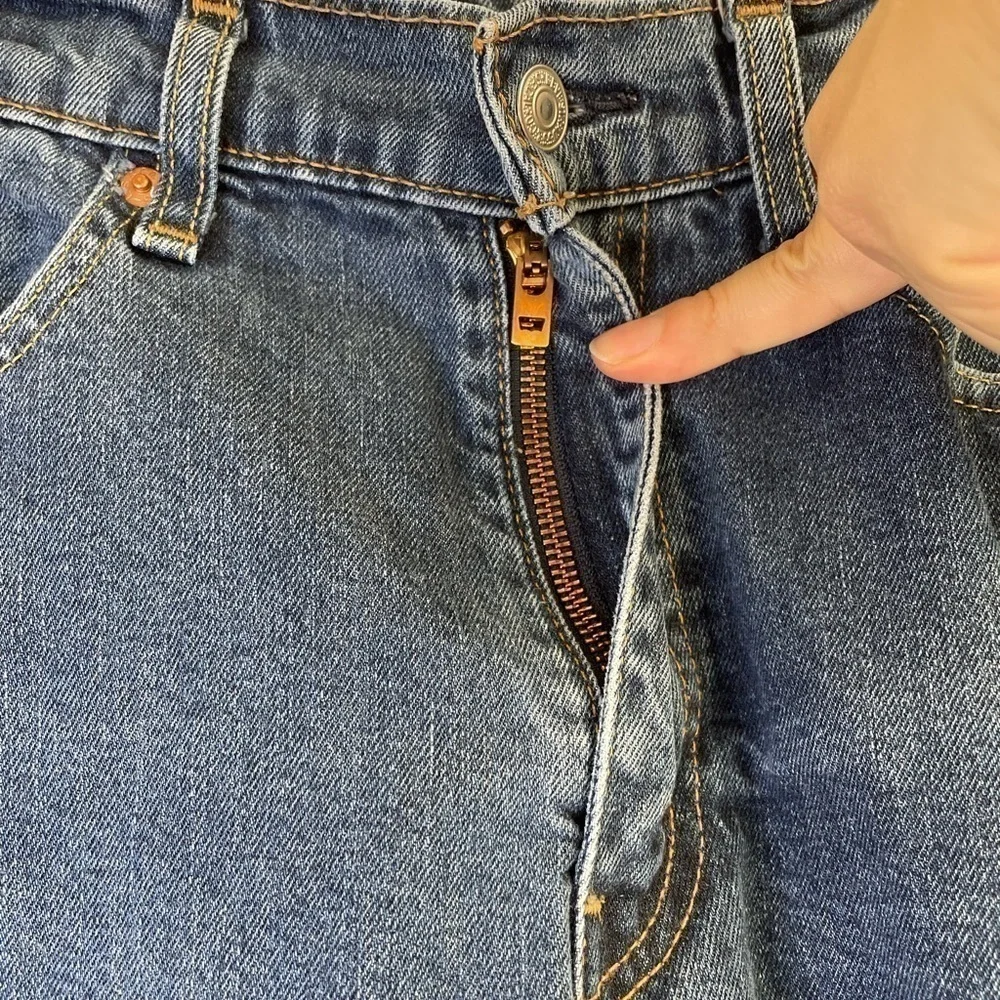 LEVIS 505 Vintage High Rise Straight Leg Jeans size 34x32